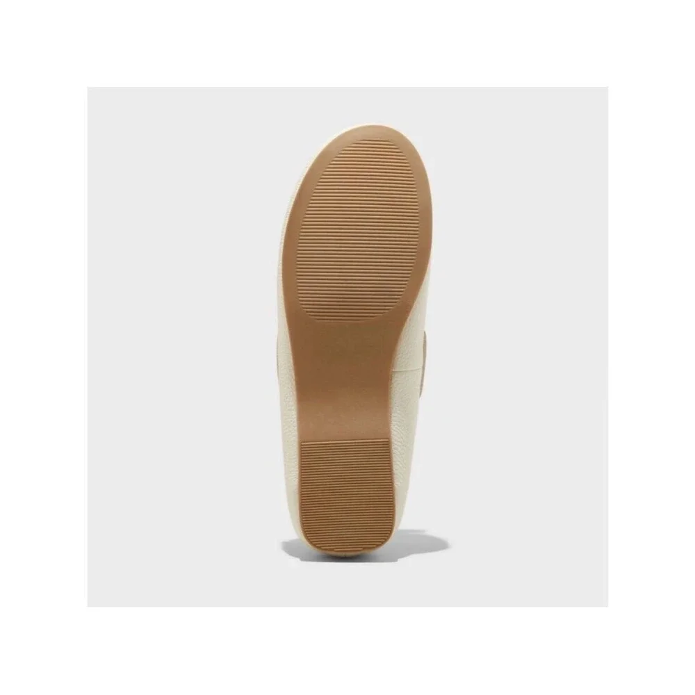 NWT Off-White Midge Boat Shoe Comfy Memory Foam Cream Ivory Flats Women's 7.5 - Picture 3 of 13